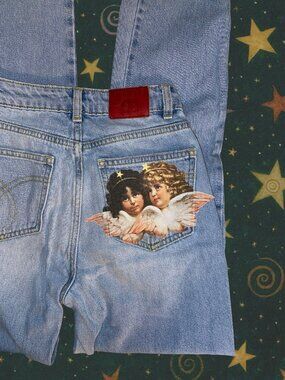 Genuine Fiorucci Angel Patch Jeans